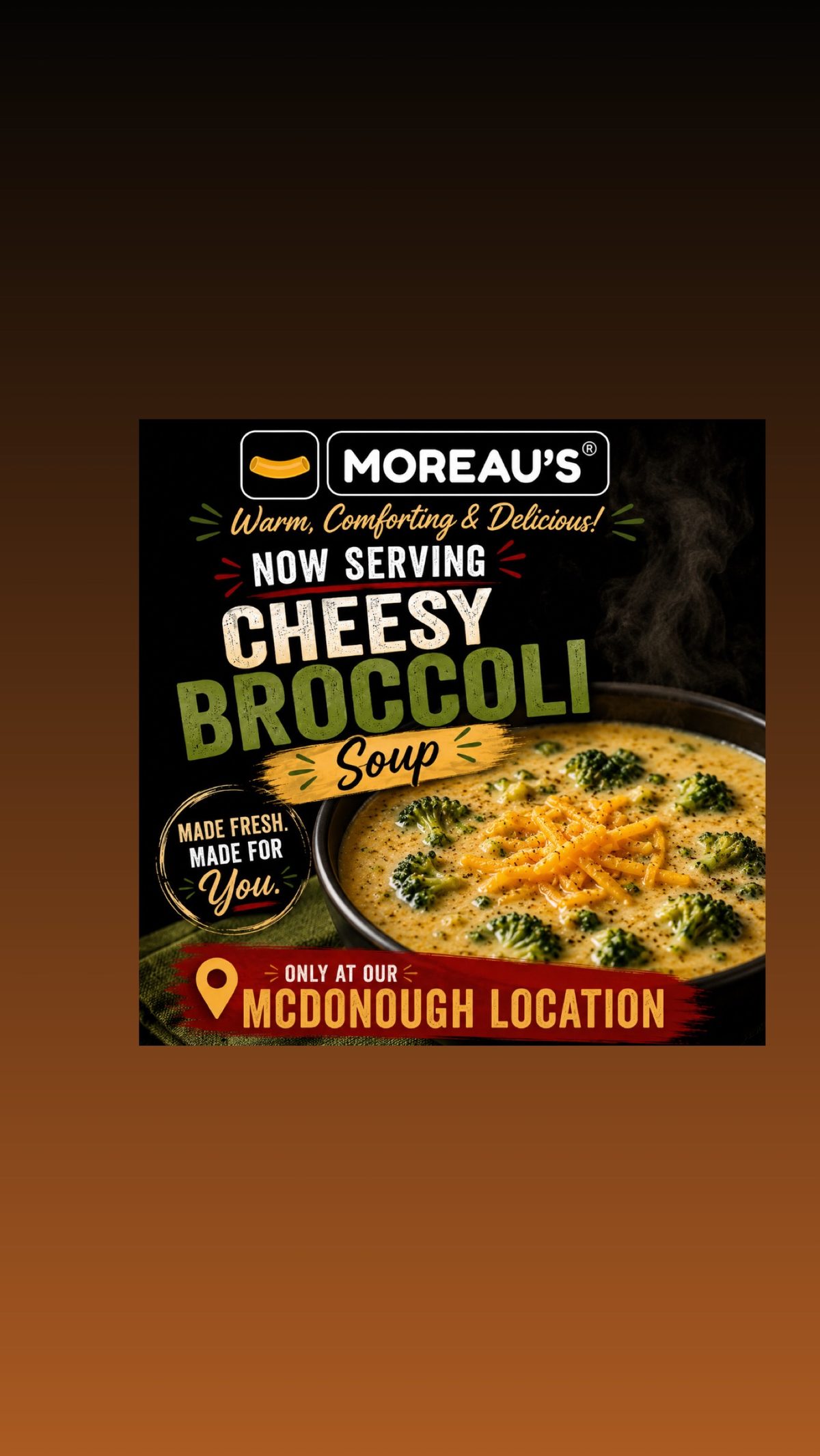 Warm Up with Our New Soup!